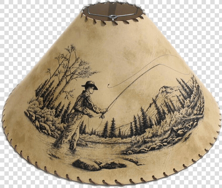 Wildlife Lampshade   Fly Fisherman   Lampshade  HD Png DownloadTransparent PNG