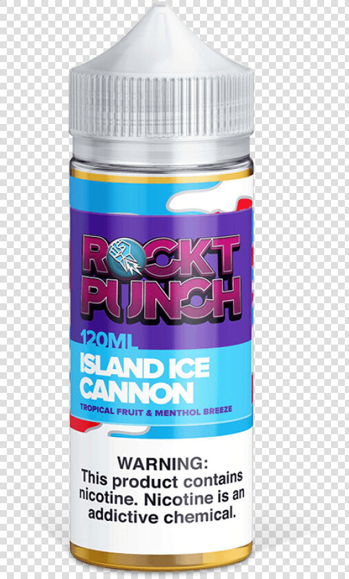 Rockt Punch Collection Island Ice Cannon 120ml Vape   Rockt Punch Ultra Magnetic Fruit Loops 120ml  HD Png DownloadTransparent PNG