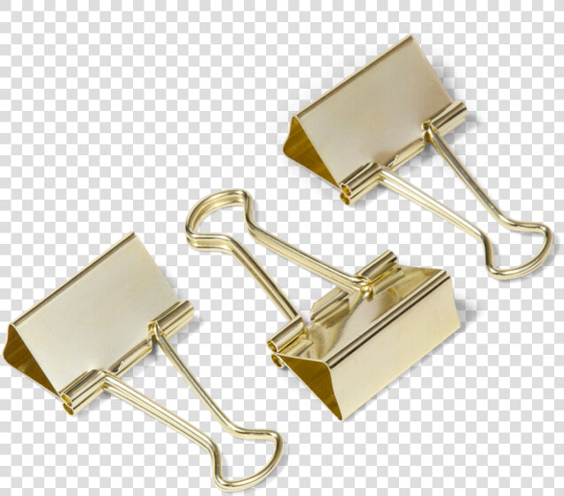 Large Gold Binder Clips  HD Png DownloadTransparent PNG