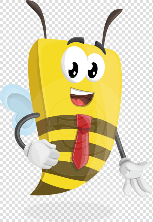 Bee Businessman Cartoon Vector Character Aka Lee The   Cartoon  HD Png DownloadTransparent PNG