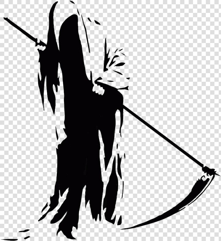 Grim Reaper Transparent Png   Grim Reaper Black And White  Png DownloadTransparent PNG