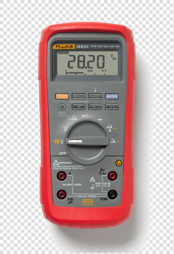 Digital Meter Png Transparent Image   Fluke 28 Ii Ex  Png DownloadTransparent PNG