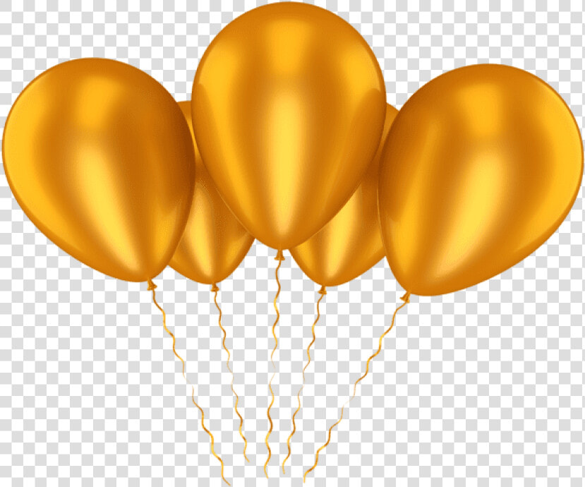 Golden Balloons Png   Gold Balloon Transparent Background  Png DownloadTransparent PNG