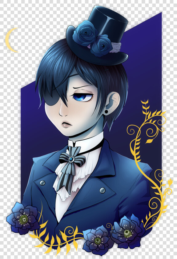 Ciel Phantomhive Kuroshitsuji Black Butler Moonmotif   Cartoon  HD Png DownloadTransparent PNG