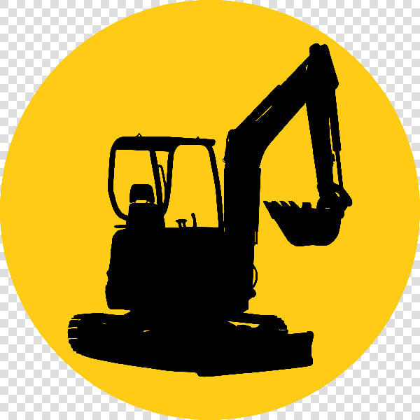 Transparent Digger Png   Строительная Техника Силуэт Пнг  Png DownloadTransparent PNG