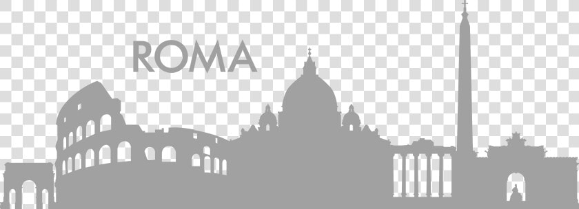 Wall Decal Rome Skyline Sticker Silhouette   Saint Peter  39 s Square  HD Png DownloadTransparent PNG