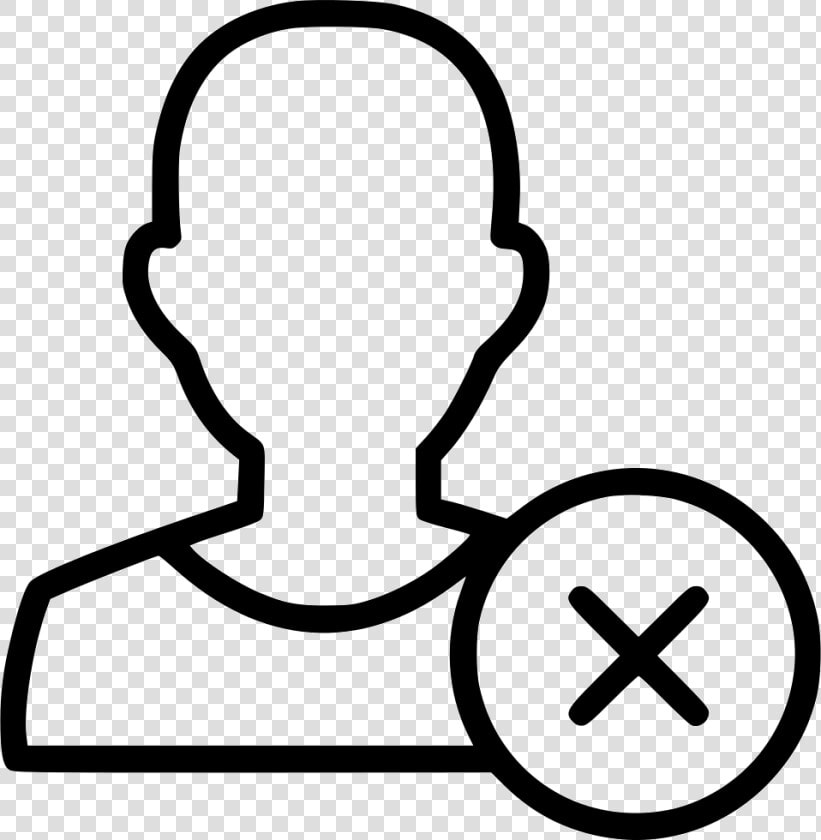 Man Cancel   Duplicate Person Icon  HD Png DownloadTransparent PNG