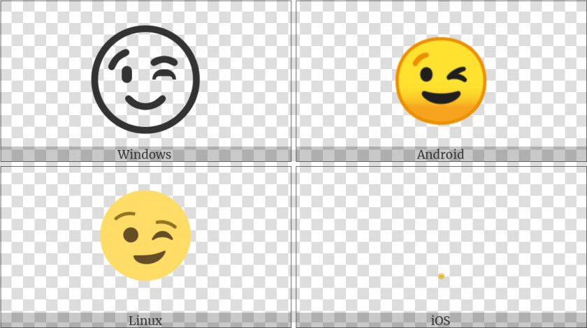 Winking Face On Various Operating Systems   End Of Ayah Symbol  HD Png DownloadTransparent PNG