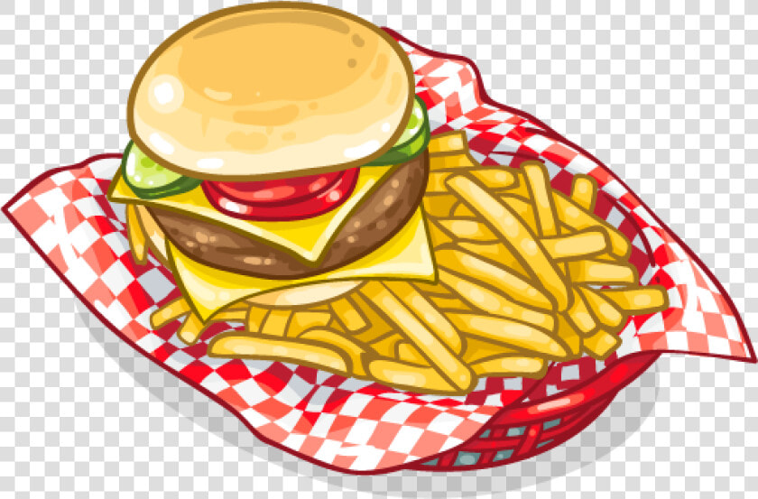 Scfrenchfries Frenchfries Fastfood Hamburger Burger   Burger And Fries Clipart  HD Png DownloadTransparent PNG