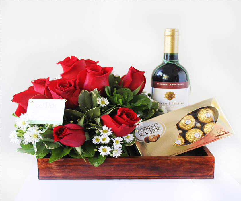 Flores Chocolates Y Vino  HD Png DownloadTransparent PNG