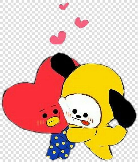  tae  v  taehyung  jimin  tata  chimmy  bts  bt21  army   Tata And Chimmy Bt21  HD Png DownloadTransparent PNG