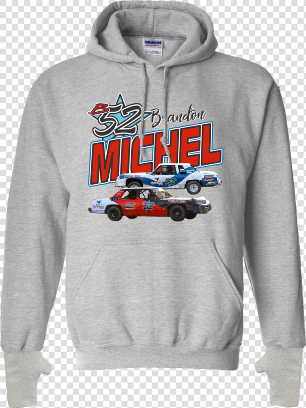 Michel Racing Soft Handcuff Hoodie   Gray Hoodies  HD Png DownloadTransparent PNG