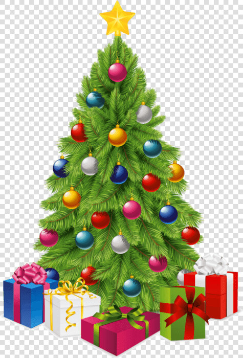 Christmas Tree Gifts   Christmas Tree And Presents Png  Transparent PngTransparent PNG