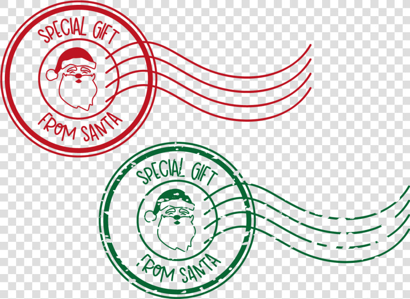 Santa Stamp Svg Free   North Pole Stamp Png  Transparent PngTransparent PNG