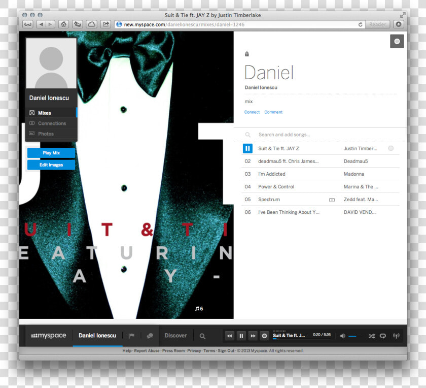 Myspace Is All About Music   Justin Timberlake Suit Tie Remix  HD Png DownloadTransparent PNG