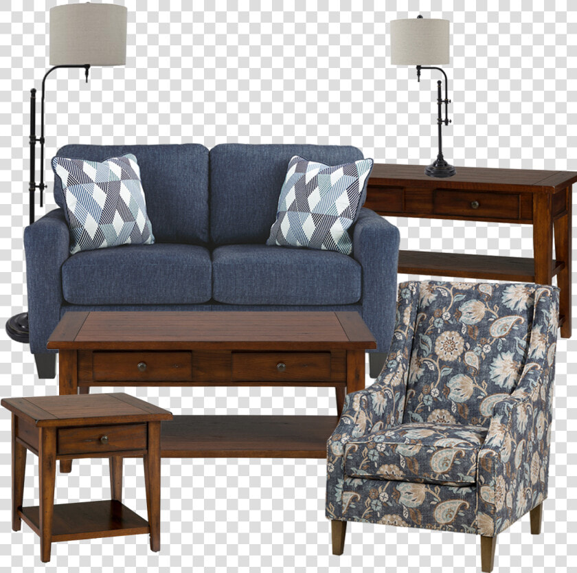 Ashley Loveseat Blue  HD Png DownloadTransparent PNG