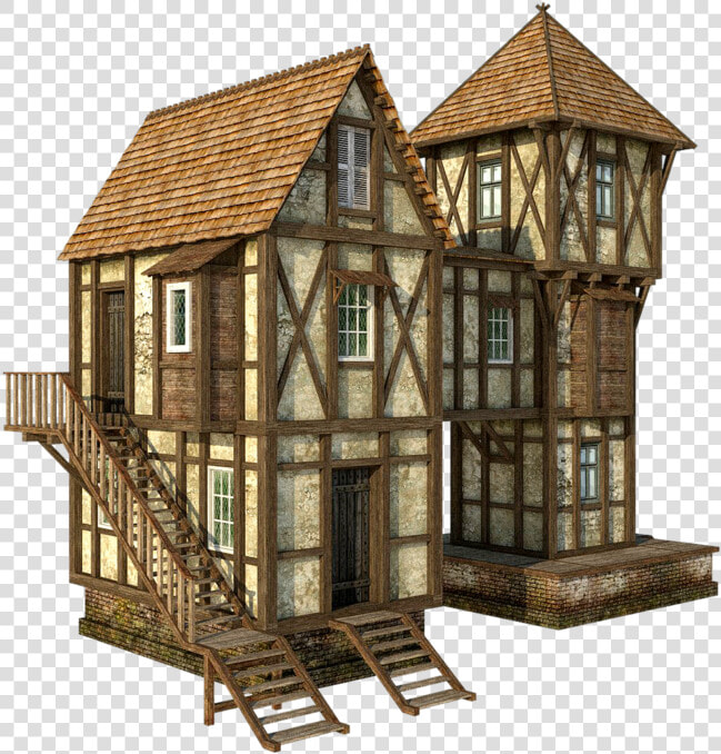 Medieval House 1c   Medieval House Transparent Background  HD Png DownloadTransparent PNG