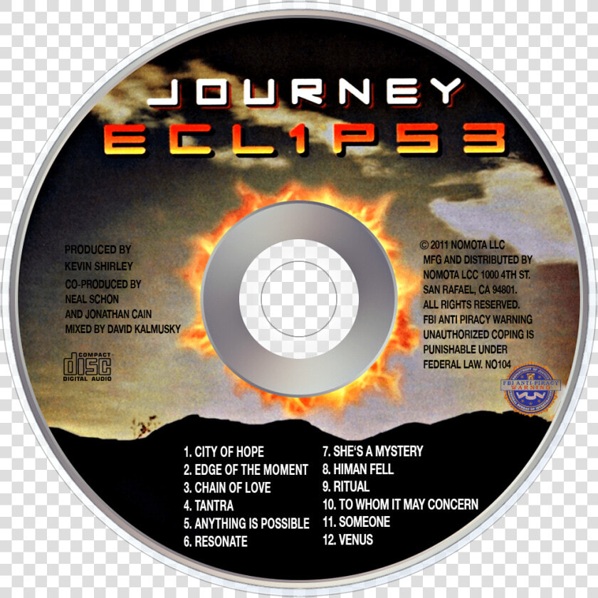 Journey Infinity Cd   Journey Eclipse  HD Png DownloadTransparent PNG