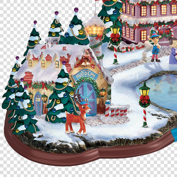 Rudolph The Red Nosed Reindeer Light Up Village Sculpture   Rudolph The Red Nosed Reindeer Village  HD Png DownloadTransparent PNG