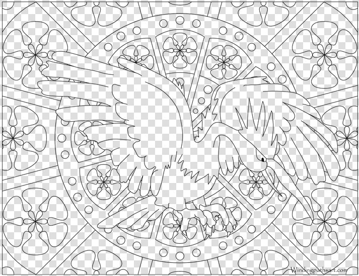 Piplup Drawing Coloring Page   Mandala Pokemon  HD Png DownloadTransparent PNG