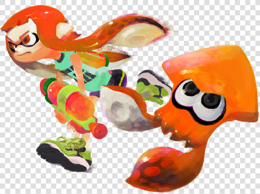 Inkling Splatoon Png   Splatoon Orange Squid  Transparent PngTransparent PNG