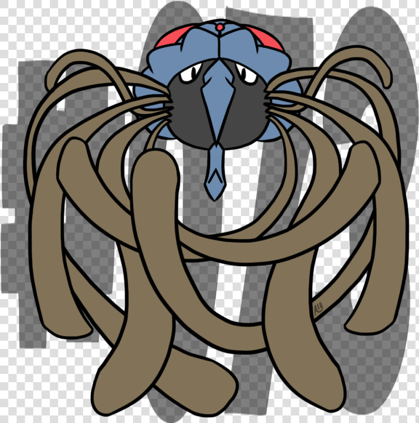 073 Tentacruel   Cartoon  HD Png DownloadTransparent PNG