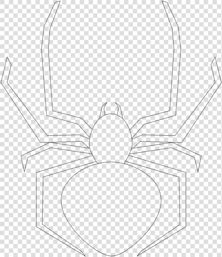 Black Widow Spider Coloring Pages   Insect  HD Png DownloadTransparent PNG