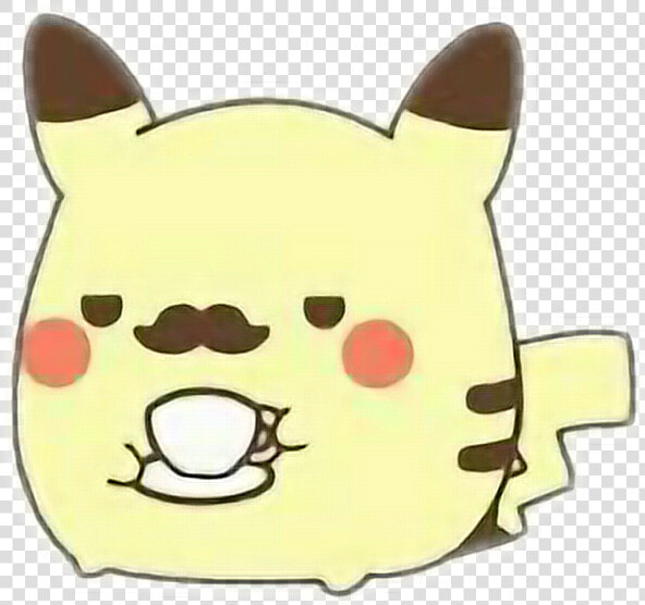  pikachu  bigote  cafe   Pikachu Moustache  HD Png DownloadTransparent PNG