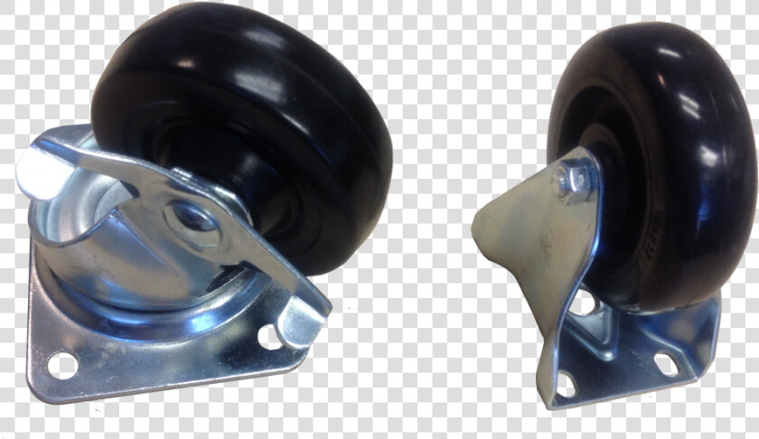 2 Swivel With Brake Castor   Plastic  HD Png DownloadTransparent PNG