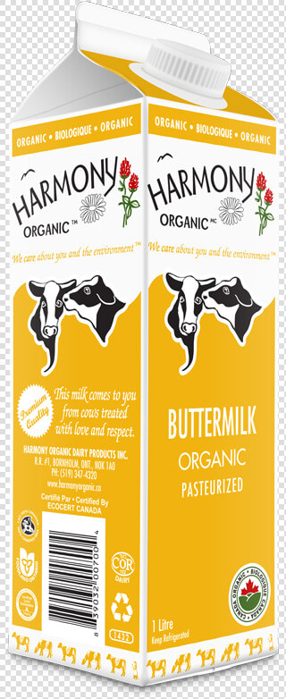 Organic Buttermilk One Litre Carton   Milk Carton Png  Transparent PngTransparent PNG