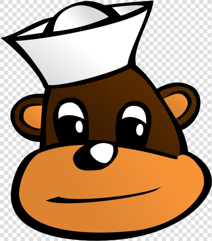 Sailor Monkey Svg Clip Arts   Monkey With Hat Cartoon  HD Png DownloadTransparent PNG