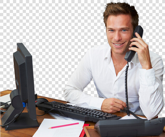 Clip Art Male Receptionist   Male Receptionists  HD Png DownloadTransparent PNG