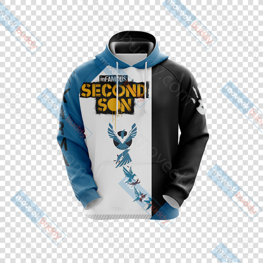 Second Son Karma Symbol Unisex 3d Hoodie   Delsin Rowe True Hero  HD Png DownloadTransparent PNG