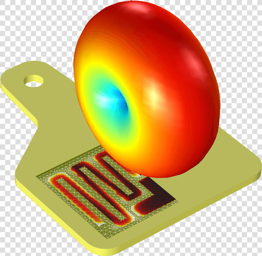 A Norma Do Campo Elétrico De Uma Antena De Rótulo Rfid   Trace Antenna Radiation Pattern  HD Png DownloadTransparent PNG