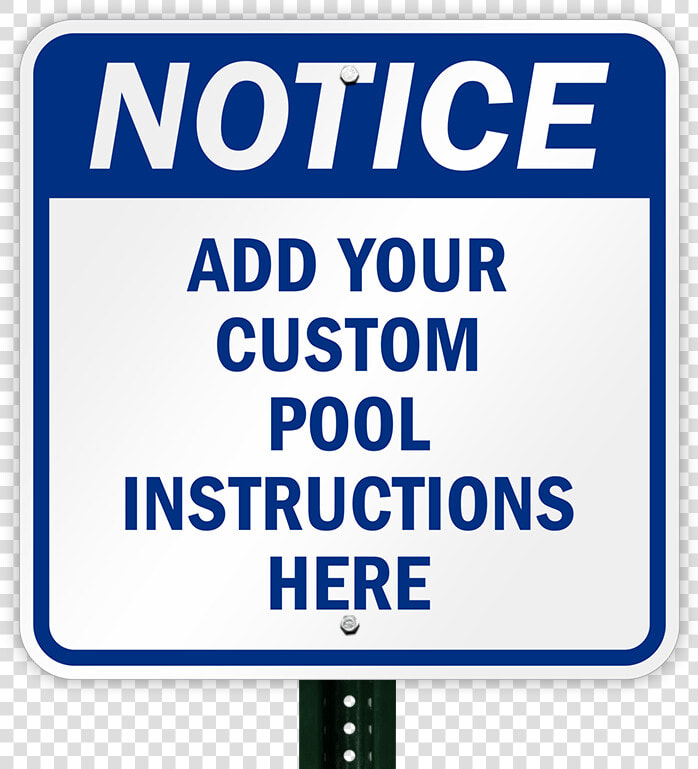 Personalized Pool Instructions Notice Sign   Sign  HD Png DownloadTransparent PNG