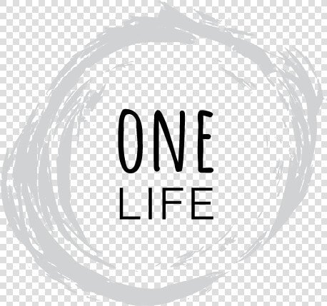 Onelifelogopainted Grayscale   Circle  HD Png DownloadTransparent PNG