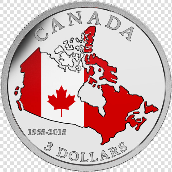 2015  3 Fine Silver Coin   Canadian Flag On Canada  HD Png DownloadTransparent PNG