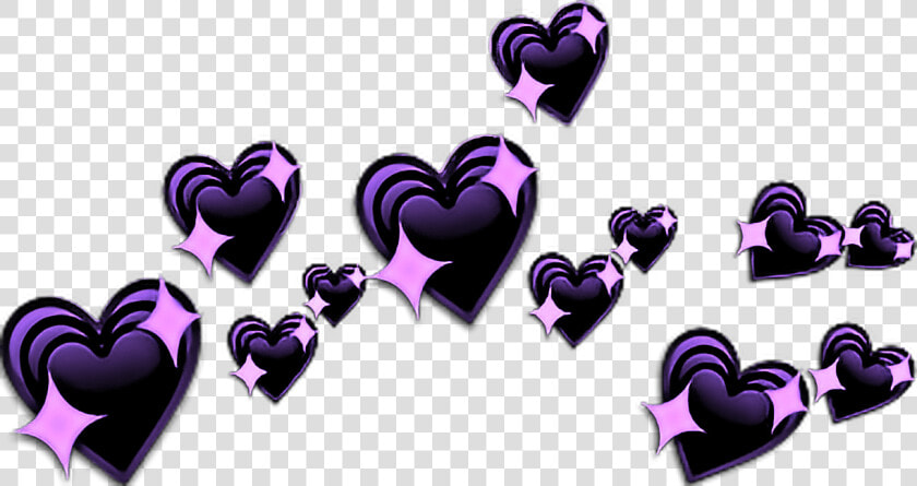 Kingdom Hearts Crown Png  photo Booth Hearts Png   Sparkle Black Emoji Heart  Transparent PngTransparent PNG