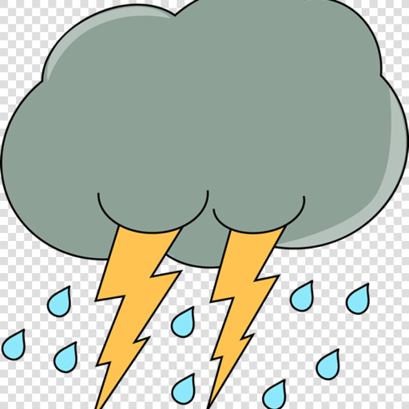 Rain Cloud Clipart Dark Cloud With Rain And Lightning   Rain With Lightning Clipart  HD Png DownloadTransparent PNG