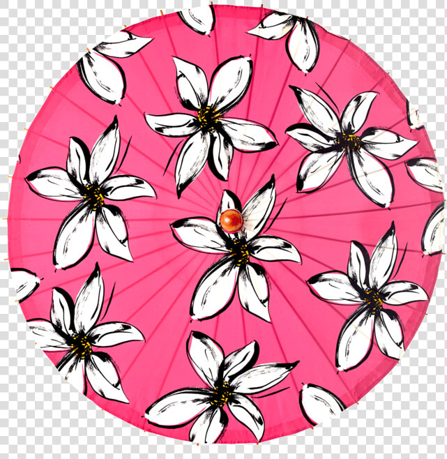 Lily lark Pink Mod Flower Print Handcrafted Bamboo   Moths And Butterflies  HD Png DownloadTransparent PNG