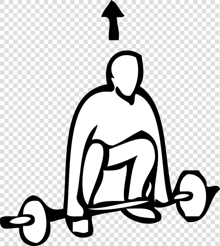 Weight Lifting Outline Sports Clip Art Free Vector   Weight Lifting Outline  HD Png DownloadTransparent PNG