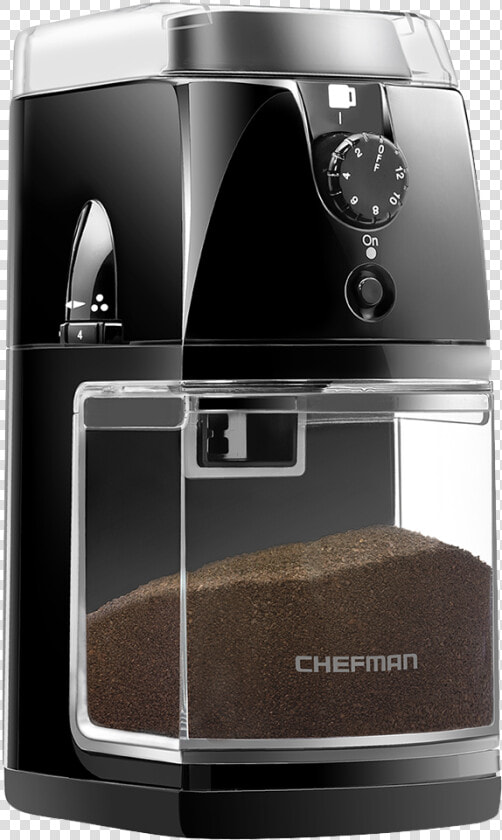 Chefman Electric Burr Coffee Grinder For Beans Herbs   Coffee Grinders  HD Png DownloadTransparent PNG