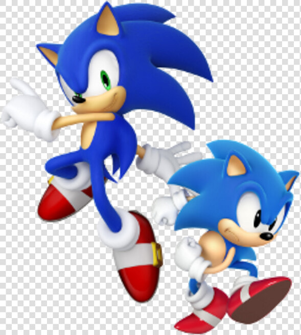 Sonic The Hedgehog 2 Sonic Generations Sonic The Hedgehog   Sonic Classic And Modern  HD Png DownloadTransparent PNG