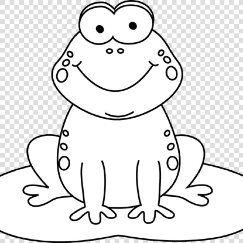 Frog Clipart Black And White   Frog Cartoon Images Black And White  HD Png DownloadTransparent PNG