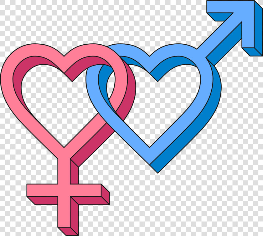 3d Isometric Intertwined Gender Hearts Clip Arts   Lesbian Hearts  HD Png DownloadTransparent PNG