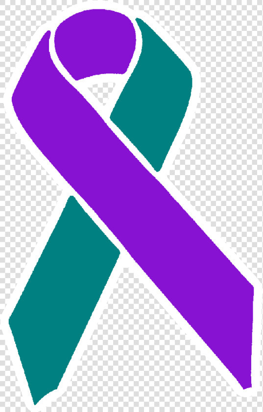 Elegant All Cancer Ribbon With All Cancer Ribbon   Light Blue And Dark Blue Ribbon  HD Png DownloadTransparent PNG