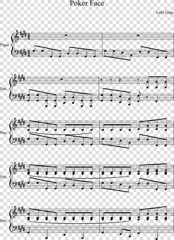 Transparent Poker Face Png   Partitura De Tokyo Ghoul Piano  Png DownloadTransparent PNG