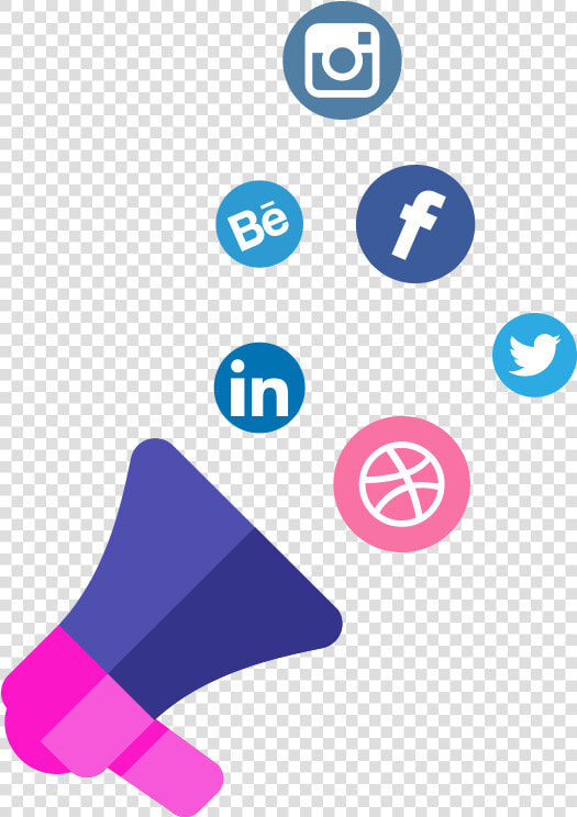 Social Media Marketing Illustration   Dribbble  HD Png DownloadTransparent PNG