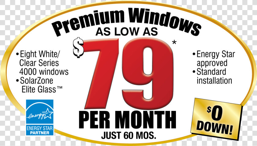 Windows As Low As  69 Per Month   Energy Star  HD Png DownloadTransparent PNG