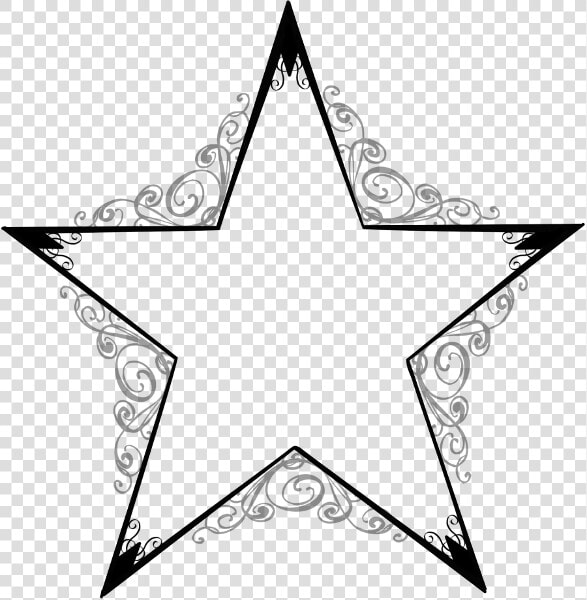 Star Fancy Scrollwork   Transparent Fancy Bullet Points  HD Png DownloadTransparent PNG